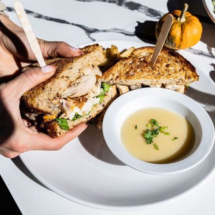 Thanksgiving Leftovers Sandwich from The Table in Jersey City