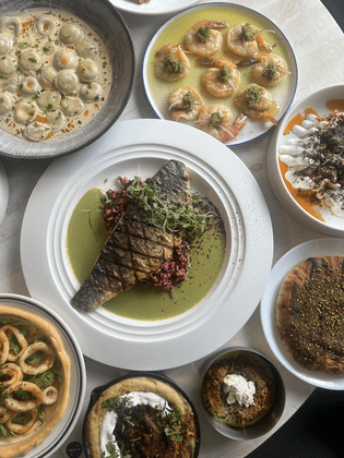 Assortment of dishes from Zeugma