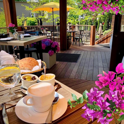 Deck Dining at Lefkes