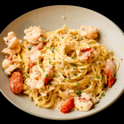 Lobster Capellini Pasta Dish