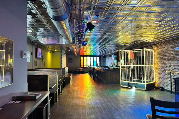 Colorful restaurant interior