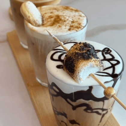 iced s’mores latte