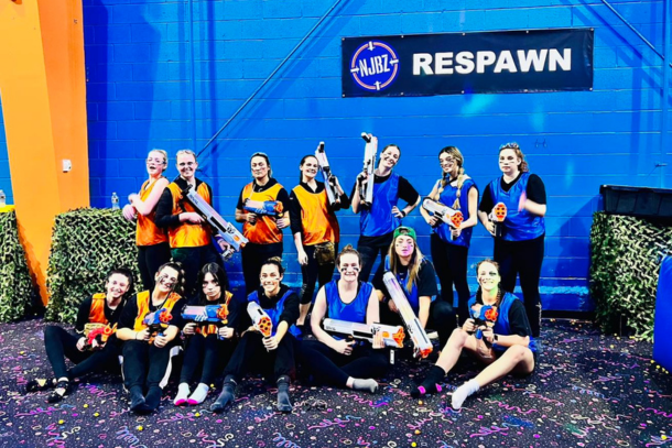 Teen Girls at Nerf Arena