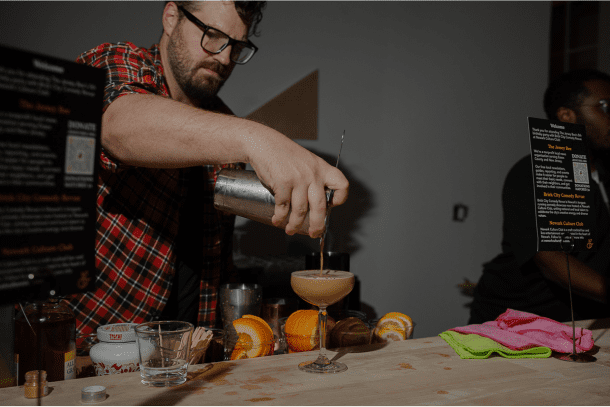 Bartender Making Cocktails