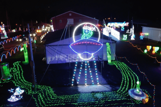 Christmas Lights UFO