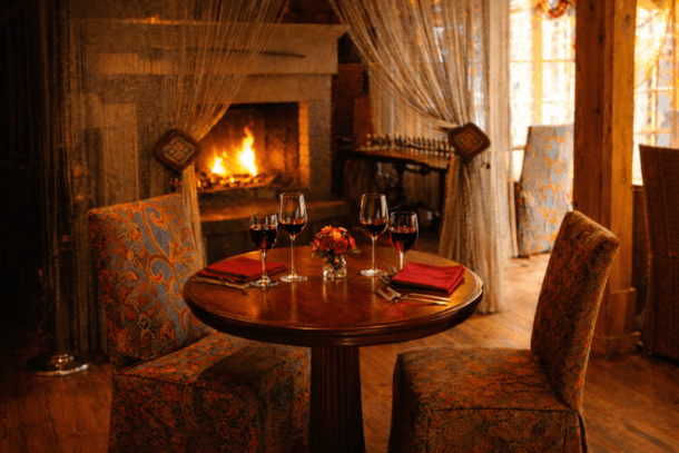 Rat's Restaurant Fireplace Seating