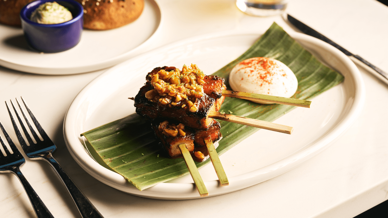 Revell Hal Korean BBQ Pork Belly Skewers