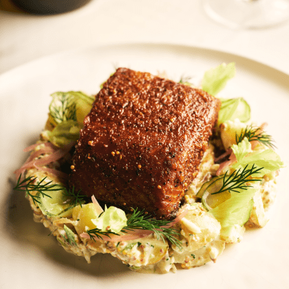 Warm Smoked Salmon Pastrami