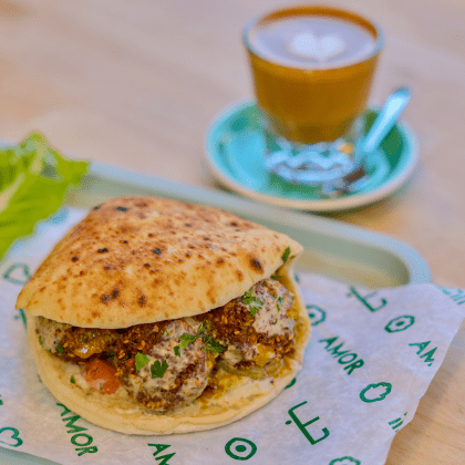 Falafel and Cortado