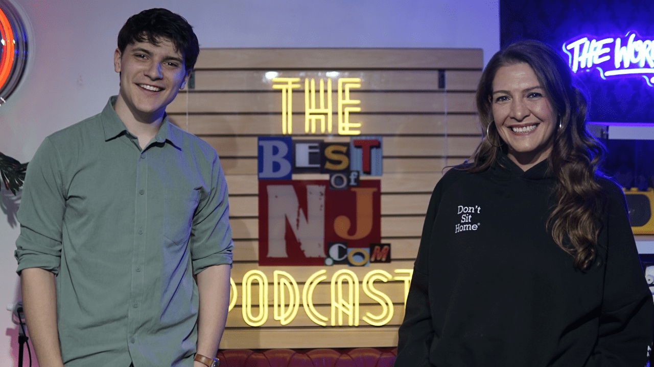 Jake Thistle on set of The Best of New Jersey Podcast - Presented by SoJo Spa Club