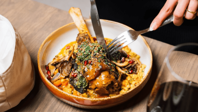 Lamb Shank from Solaz, One of The Best Mediterranean Restaurants in New Jersey