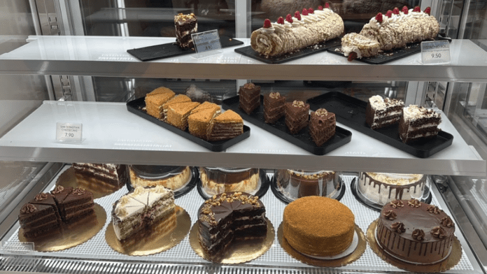 Glass Display Case of Baked Goods