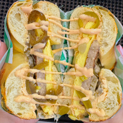 Jalapeno Cheddar Bagel