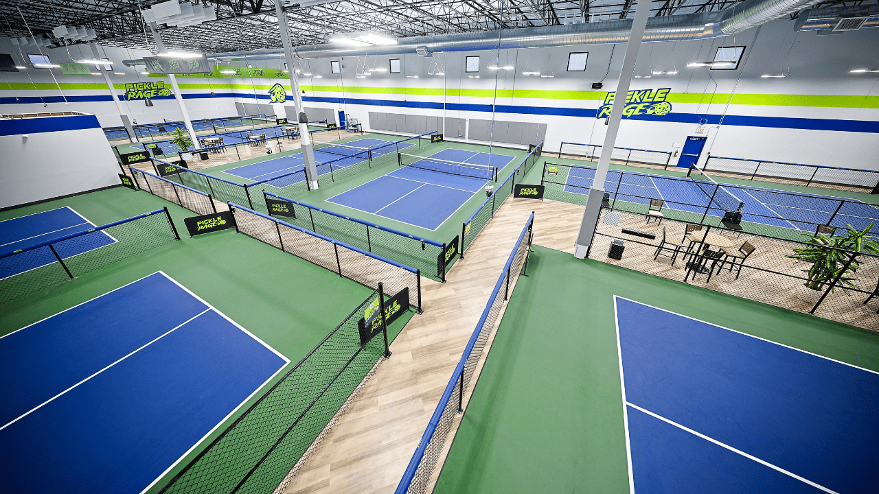 PickleRage View of Pickleball Courts