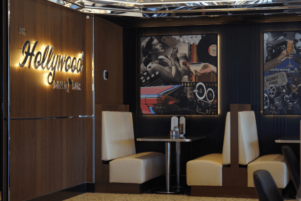 Hollywood Diner Interior Decor